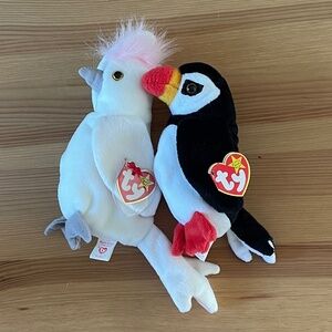 Ty Beanie Babies - Puffer & KuKu birds